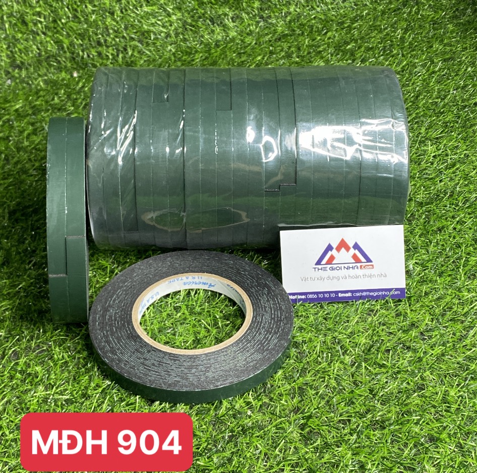 Băng keo xốp 2 mặt màu xanh 5mmx1mmx6000mm