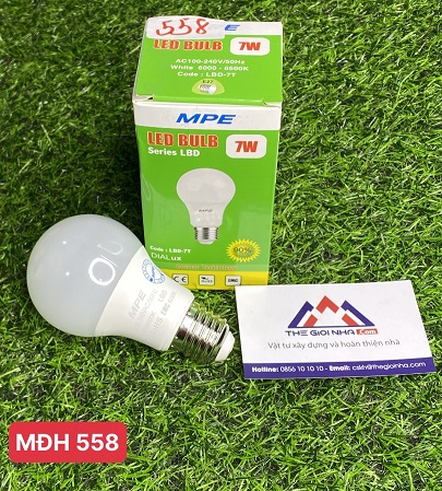 Bóng đèn Led Bulb 7W MPE LBD-7T - ánh sáng trắng