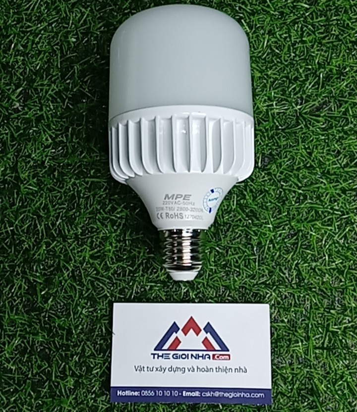 Bóng đèn Led Bulb trụ nhôm 20W MPE LB-20T - ánh sáng trắng