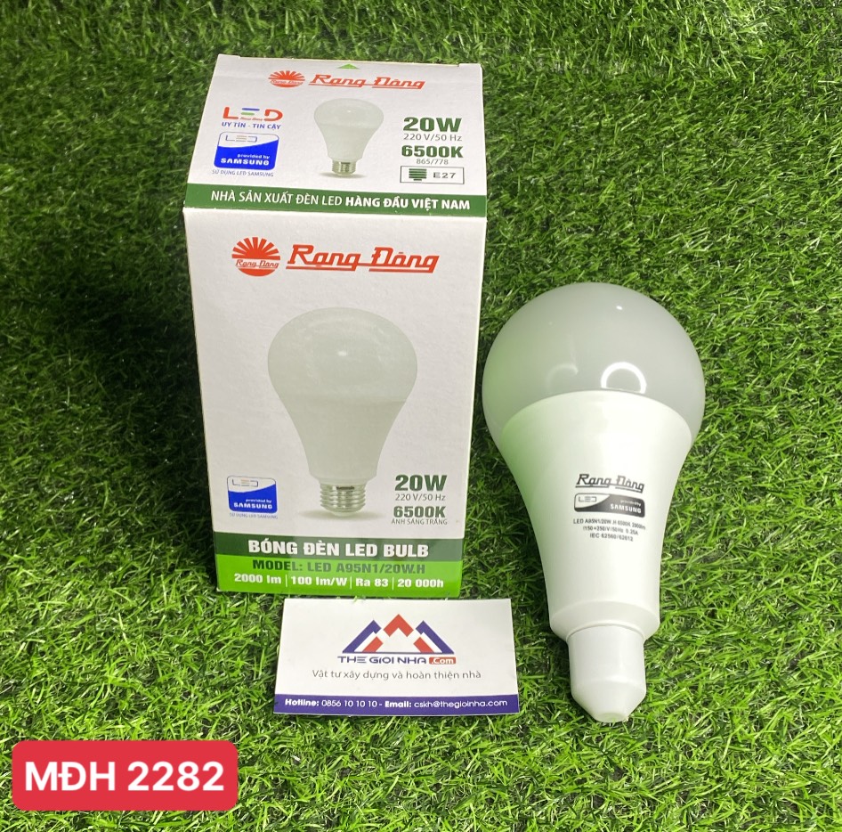 Bóng đèn Led Buld 20W Rạng Đông led A95N1/20W ánh sáng trắng