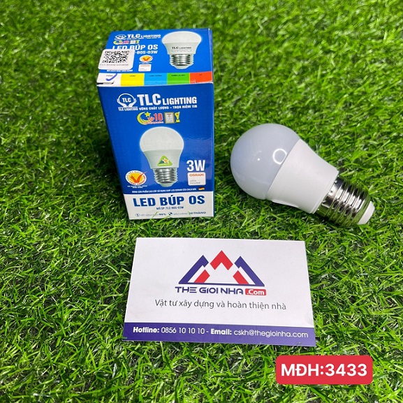 Đèn LED Búp OS 3W - ánh sáng trắng