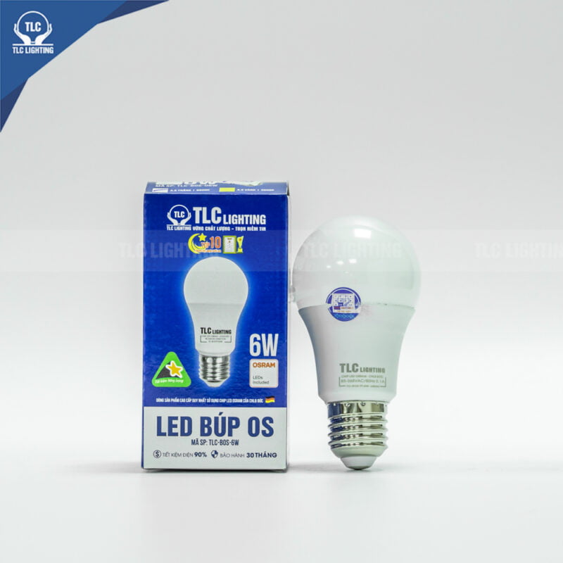 Đèn led búp os 6w tlc - ánh sáng trắng