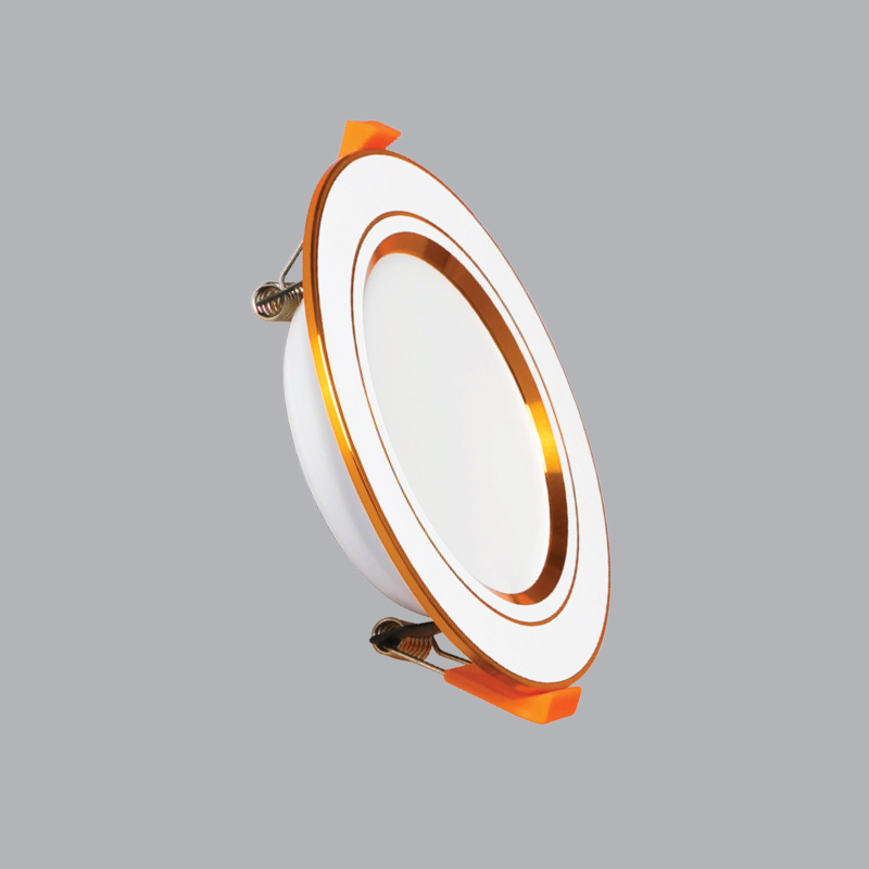 Đèn LED Downlight MPE 12W DLB-12/3C viền bạc, 3 màu, loại tròn âm trần