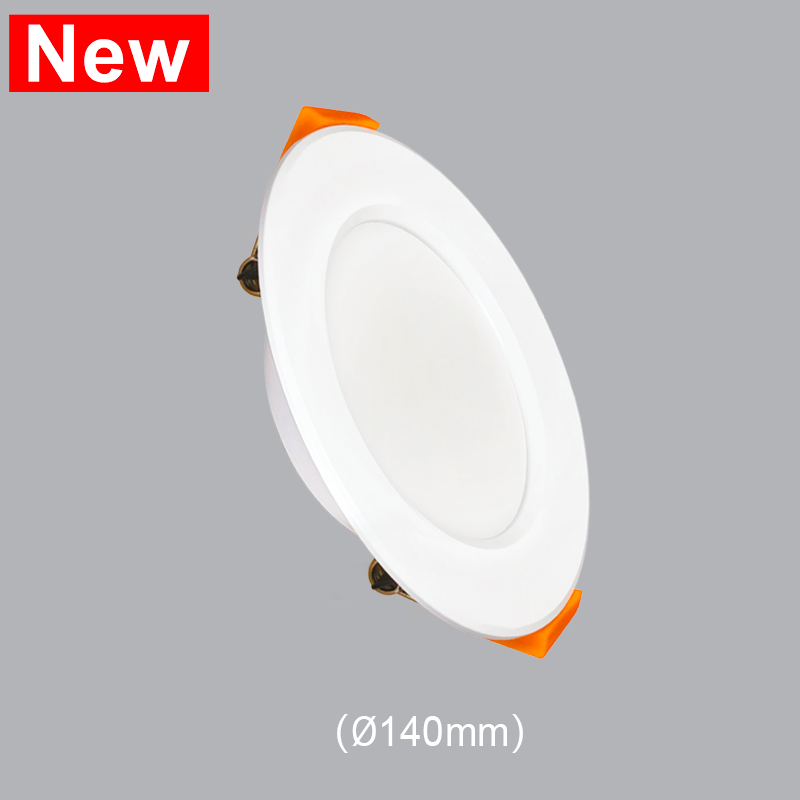 Đèn LED Downlight MPE 12W DLB2-12N viền bạc, ánh sáng trung tính, loại tròn âm trần