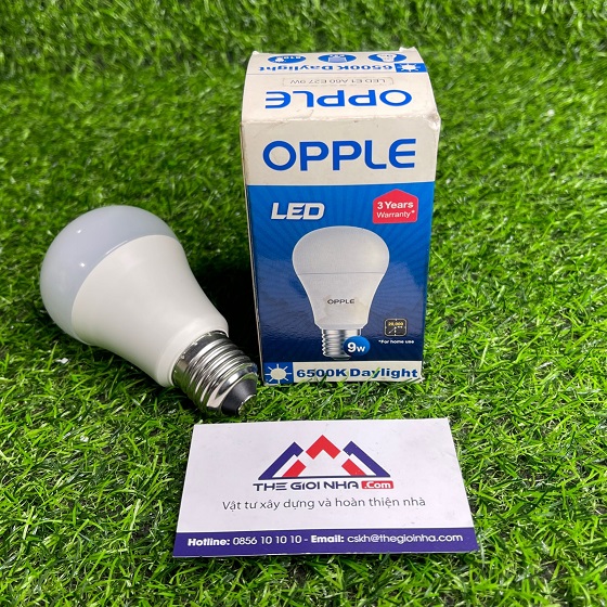 Đèn led opple E1 A60 9W - ánh sáng trắng