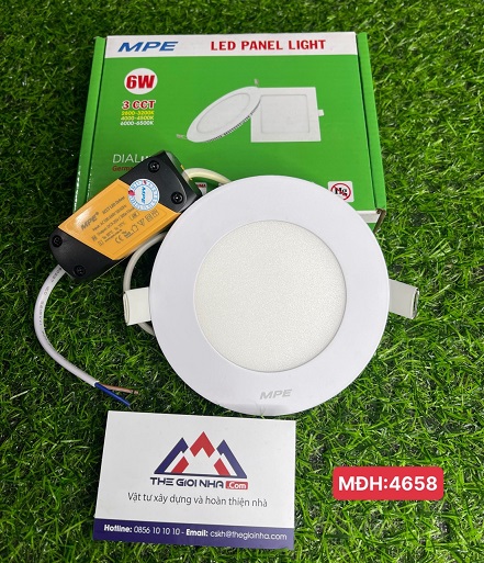 Đèn Led Panel âm trần tròn 6W MPE RPL-6/3C 3 màu