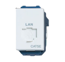 Ổ cắm mạng RJ45-CAT 5 Panasonic WEG2488SW, dòng Wide