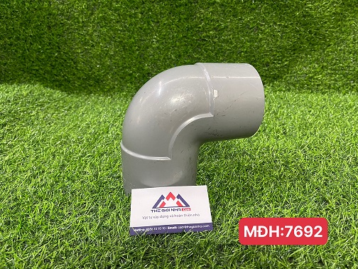 Co 90⁰ PVC Bình Minh 90mm mỏng, áp suất PN6 Bar