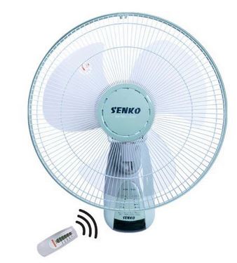 Quạt treo tường có điều khiển từ xa senko TR1628 màu xanh ngọc, công suất 47w, 3 tốc độ gió